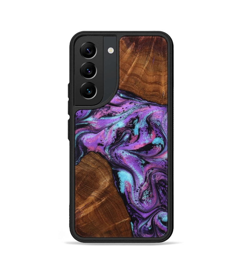 Galaxy S22 Wood Phone Case - Owen (Purple, 801891)