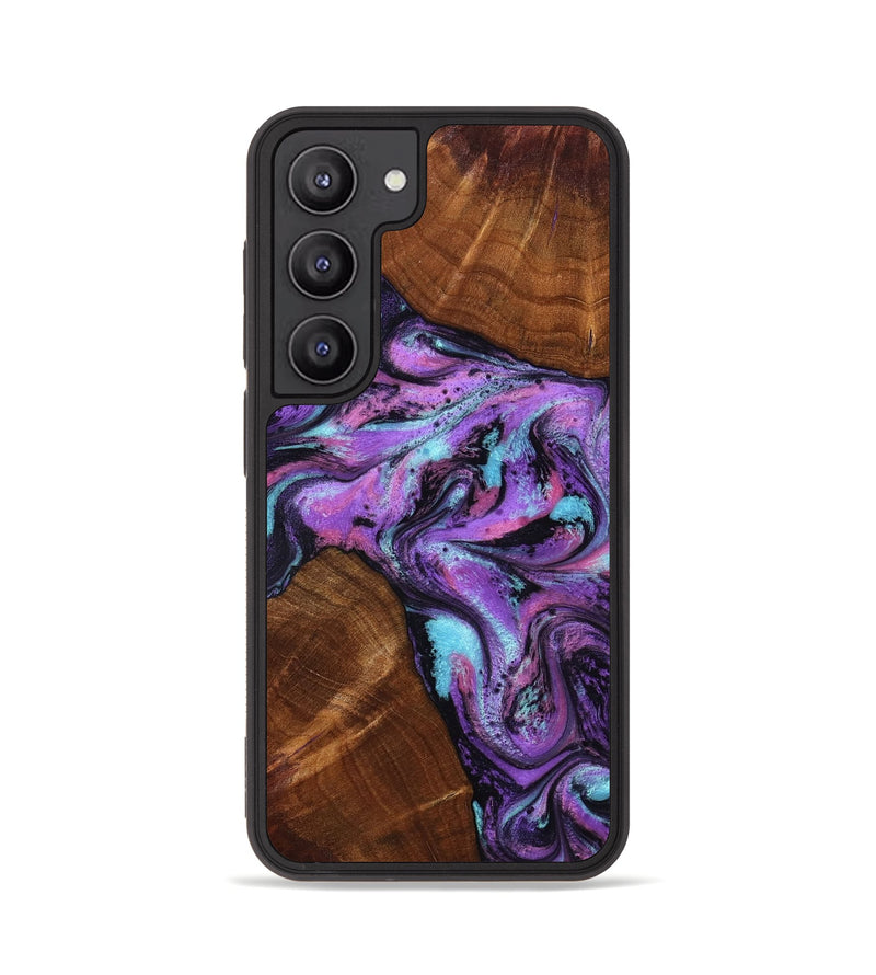 Galaxy S23 Wood Phone Case - Owen (Purple, 801891)