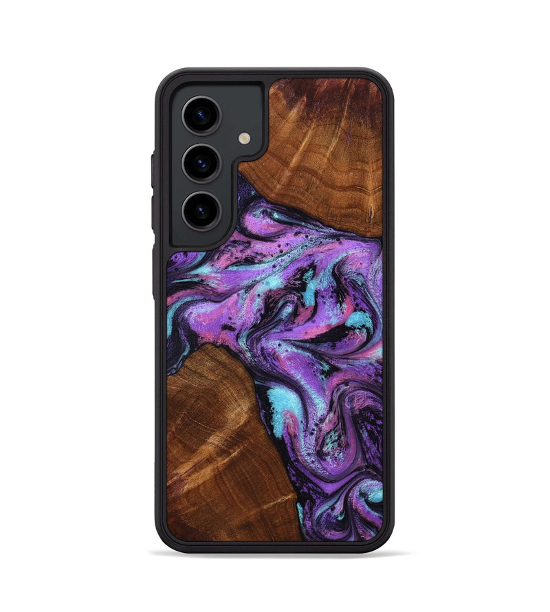 Galaxy S24 Wood Phone Case - Owen (Purple, 801891)