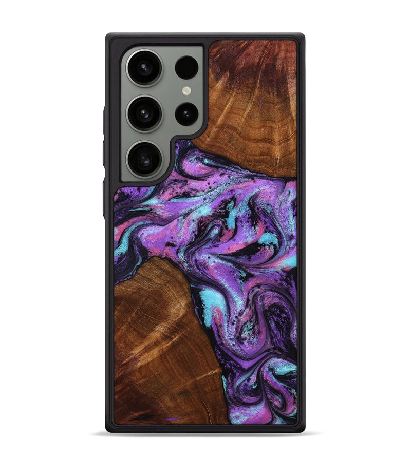Galaxy S24 Ultra Wood Phone Case - Owen (Purple, 801891)