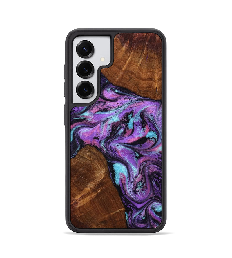Galaxy S25 Wood Phone Case - Owen (Purple, 801891)
