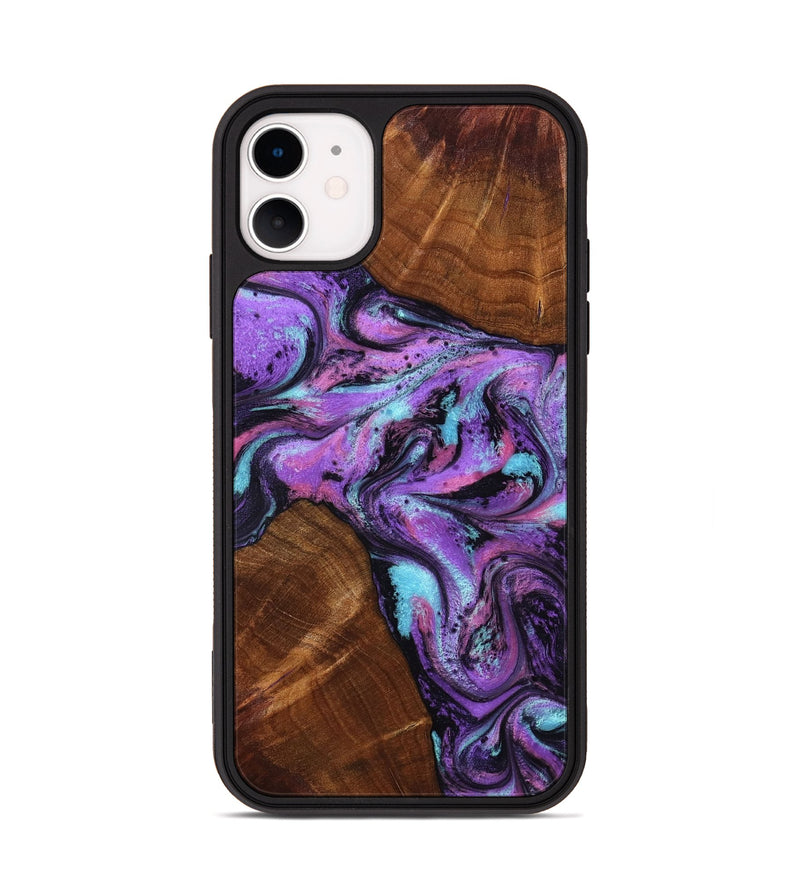 iPhone 11 Wood Phone Case - Owen (Purple, 801891)
