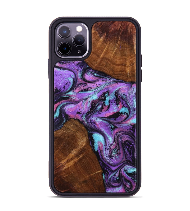 iPhone 11 Pro Max Wood Phone Case - Owen (Purple, 801891)