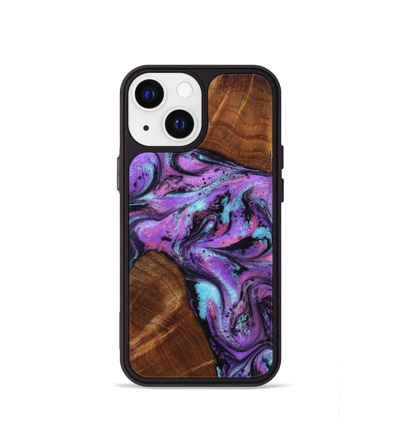 iPhone 13 mini Wood Phone Case - Owen (Purple, 801891)