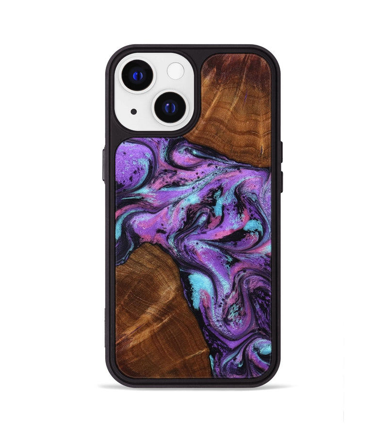 iPhone 13 Wood Phone Case - Owen (Purple, 801891)