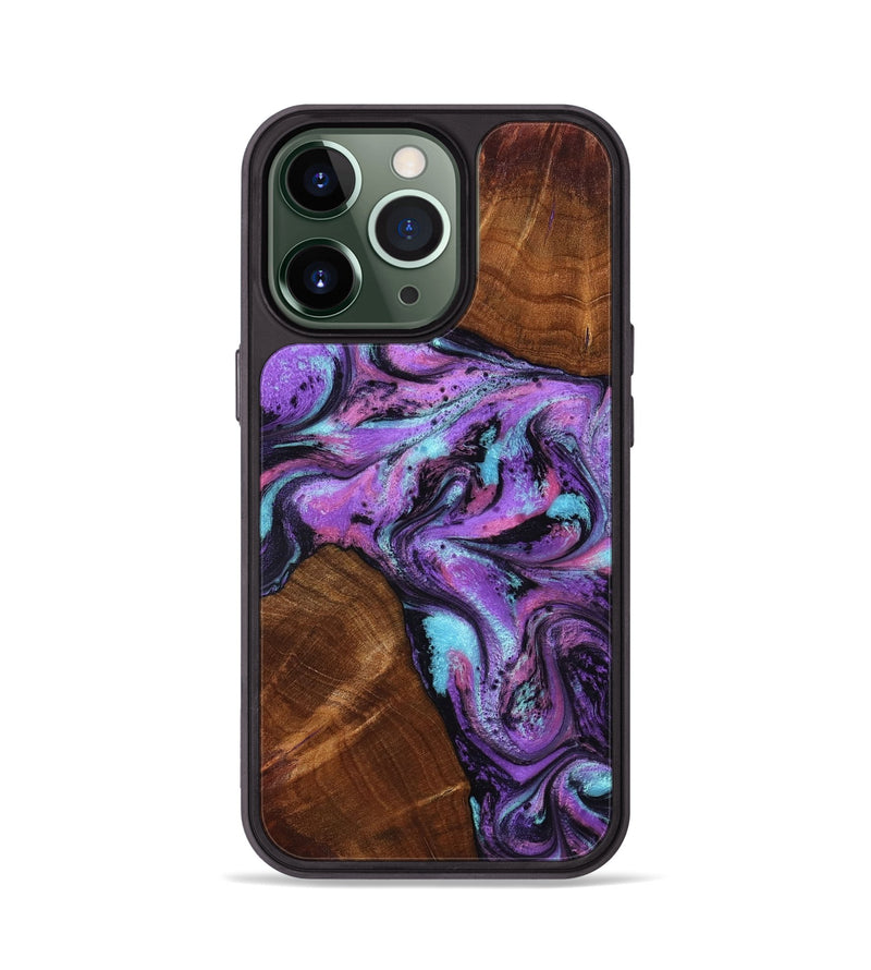 iPhone 13 Pro Wood Phone Case - Owen (Purple, 801891)