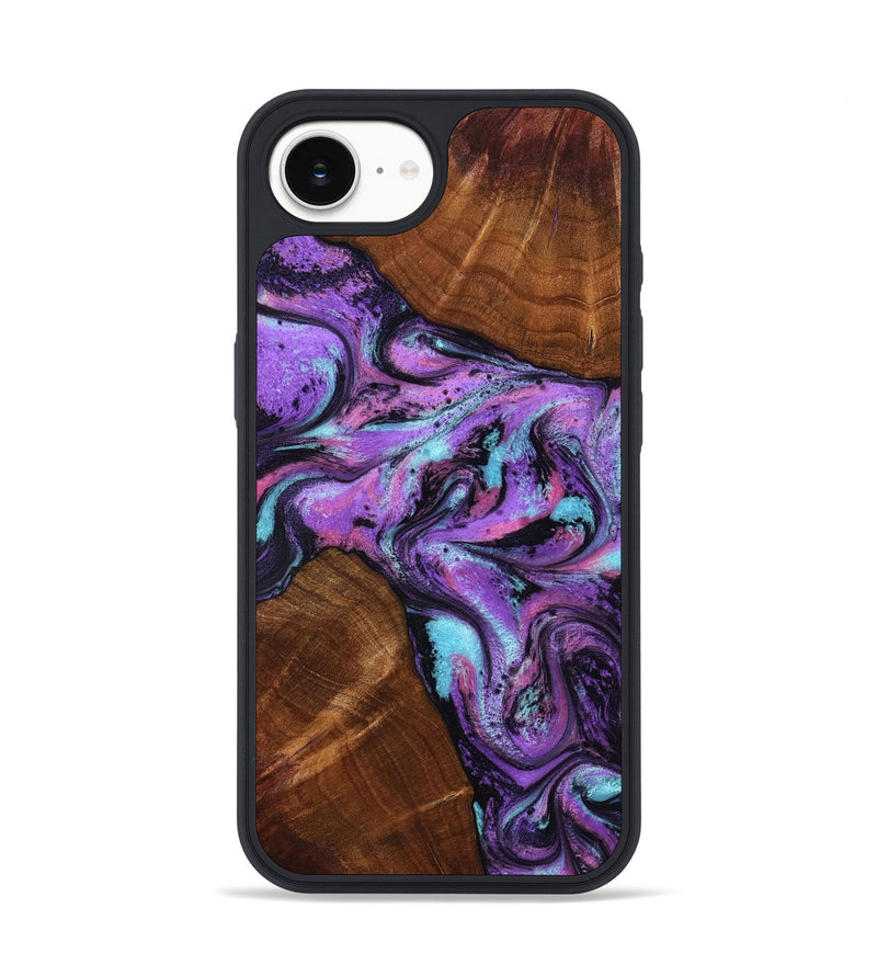 iPhone 16e Wood Phone Case - Owen (Purple, 801891)