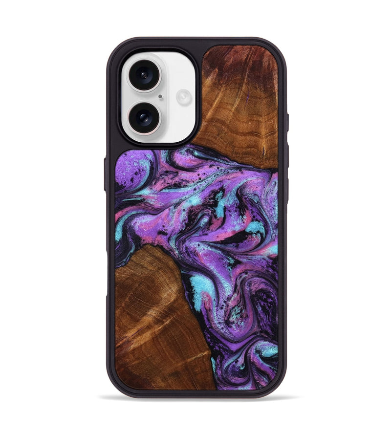 iPhone 17 Wood Phone Case - Owen (Purple, 801891)