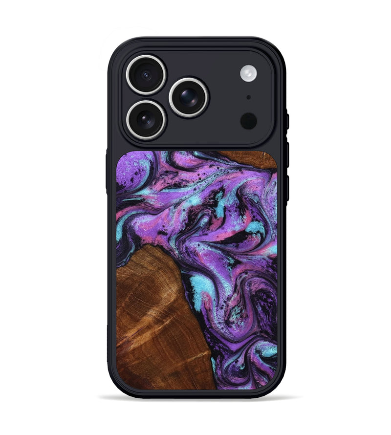 iPhone 17 Pro Wood Phone Case - Owen (Purple, 801891)