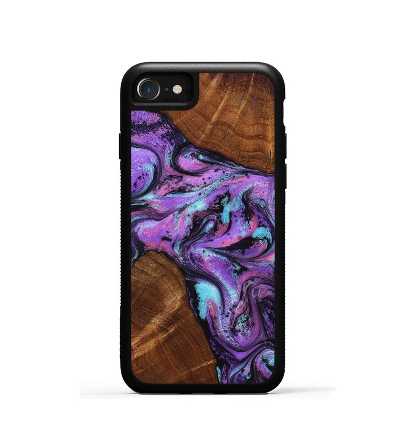 iPhone SE Wood Phone Case - Owen (Purple, 801891)