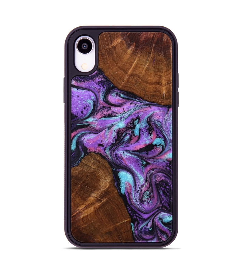 iPhone Xr Wood Phone Case - Owen (Purple, 801891)