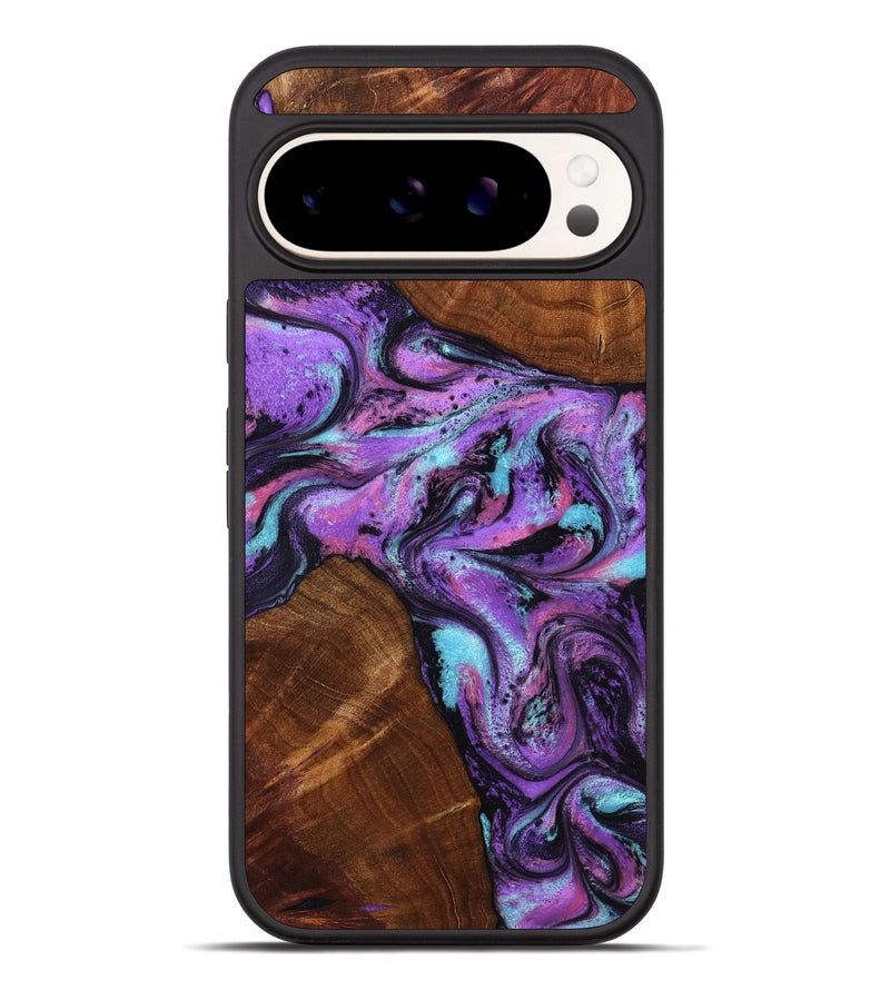 Pixel 10 Pro XL Wood Phone Case - Owen (Purple, 801891)