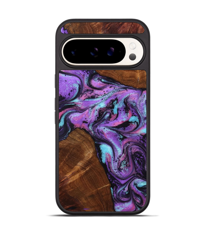 Pixel 9 Pro Wood Phone Case - Owen (Purple, 801891)