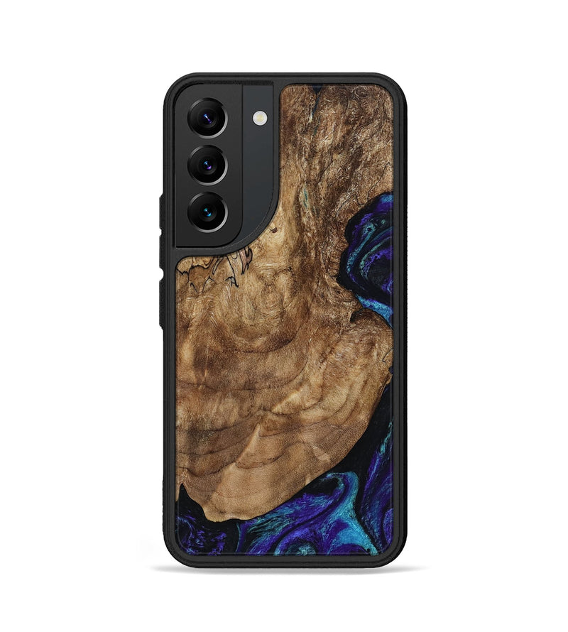 Galaxy S22 Wood Phone Case - Leo (Purple, 801892)