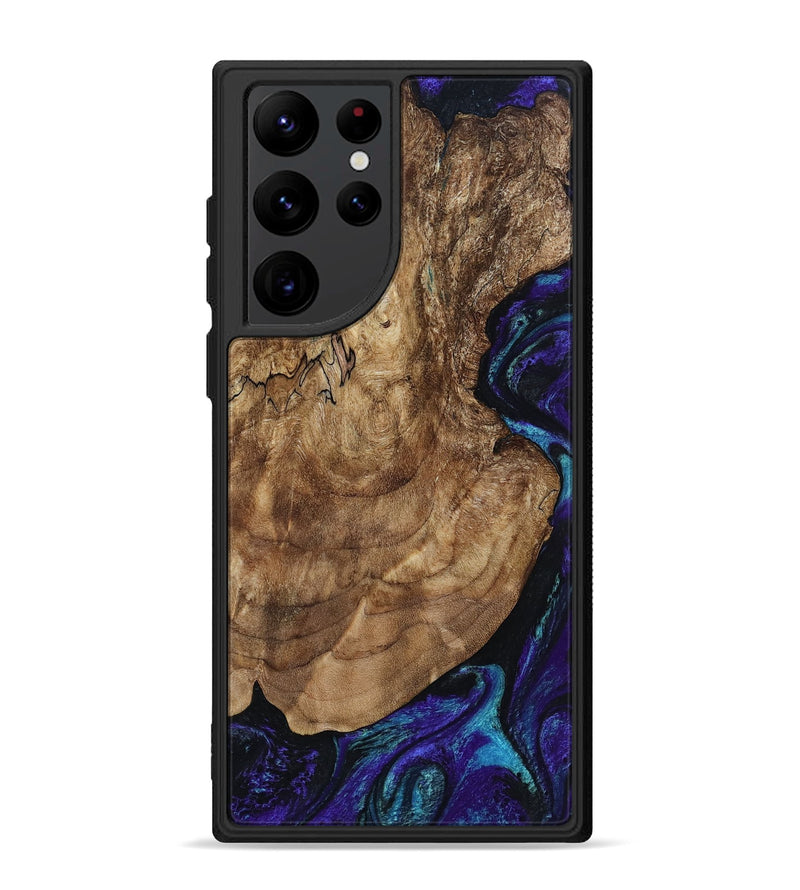 Galaxy S22 Ultra Wood Phone Case - Leo (Purple, 801892)