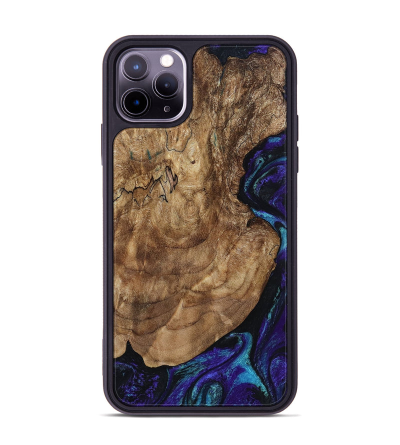 iPhone 11 Pro Max Wood Phone Case - Leo (Purple, 801892)