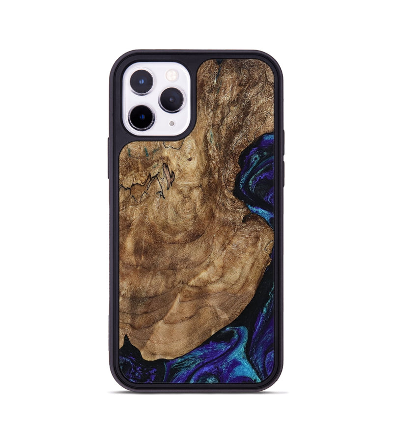 iPhone 11 Pro Wood Phone Case - Leo (Purple, 801892)