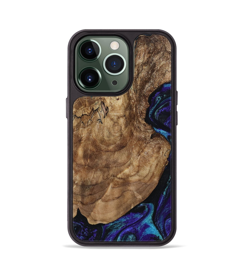 iPhone 13 Pro Wood Phone Case - Leo (Purple, 801892)