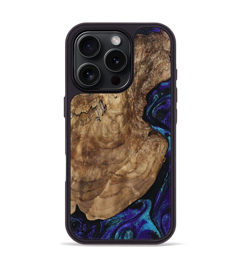 iPhone 16 Pro Wood Phone Case - Leo (Purple, 801892)