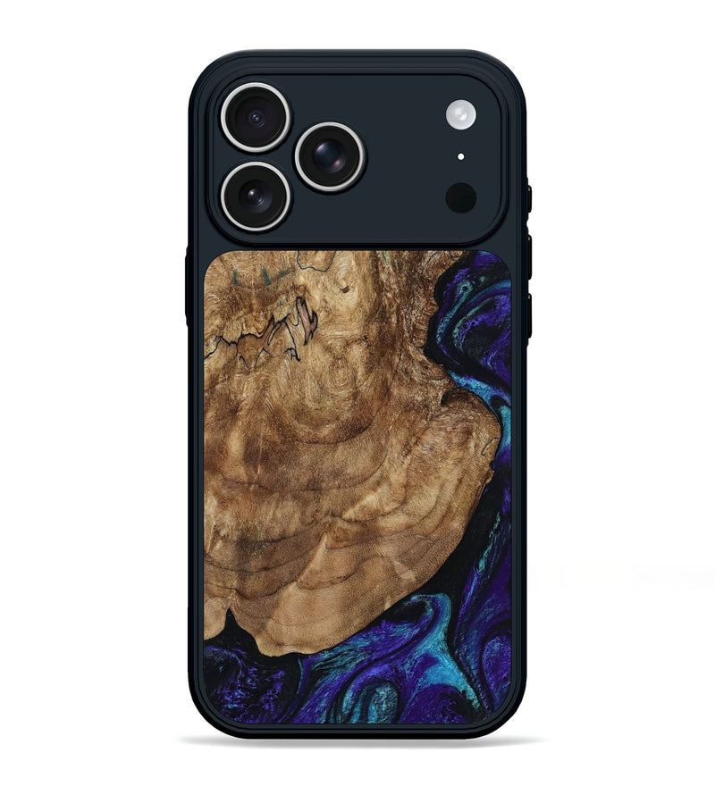 iPhone 17 Pro Max Wood Phone Case - Leo (Purple, 801892)