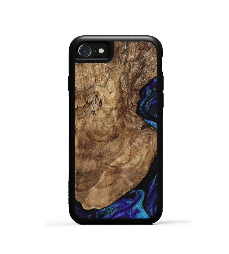 iPhone SE Wood Phone Case - Leo (Purple, 801892)