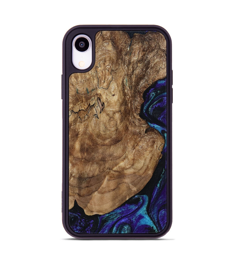 iPhone Xr Wood Phone Case - Leo (Purple, 801892)