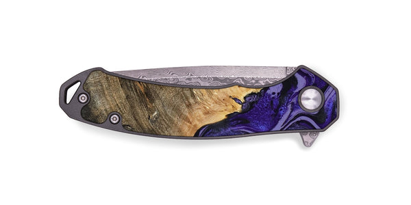 EDC Wood Pocket Knife - Leona (Purple, 801893)