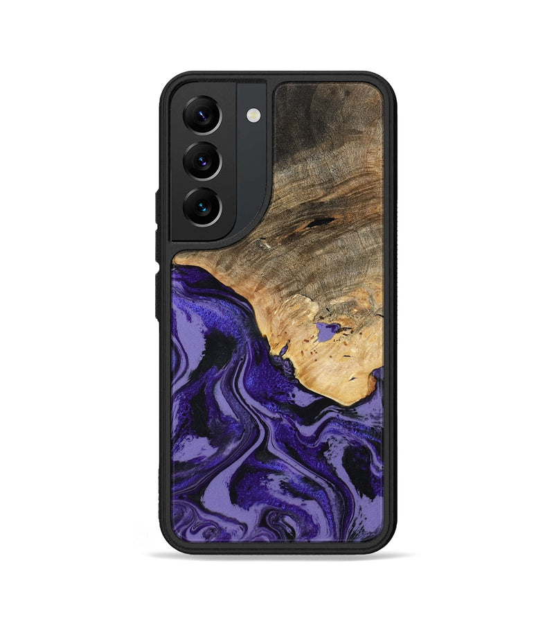 Galaxy S22 Wood Phone Case - Leona (Purple, 801893)