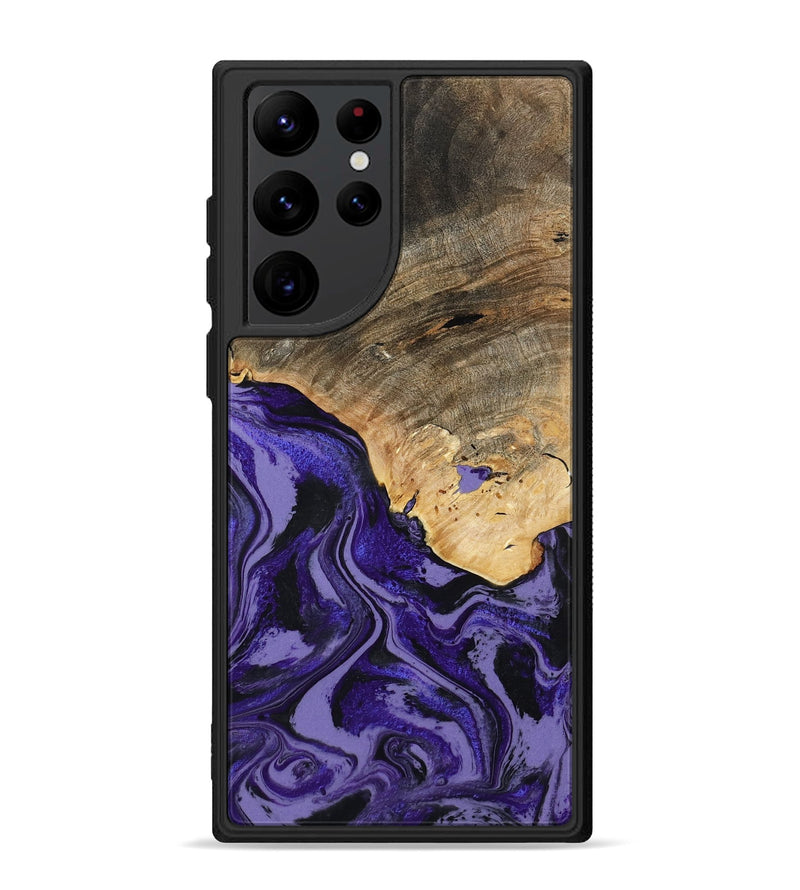 Galaxy S22 Ultra Wood Phone Case - Leona (Purple, 801893)