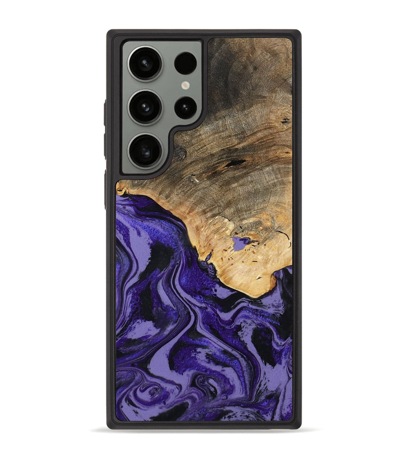 Galaxy S23 Ultra Wood Phone Case - Leona (Purple, 801893)