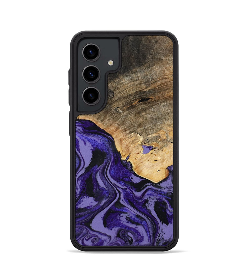 Galaxy S24 Wood Phone Case - Leona (Purple, 801893)