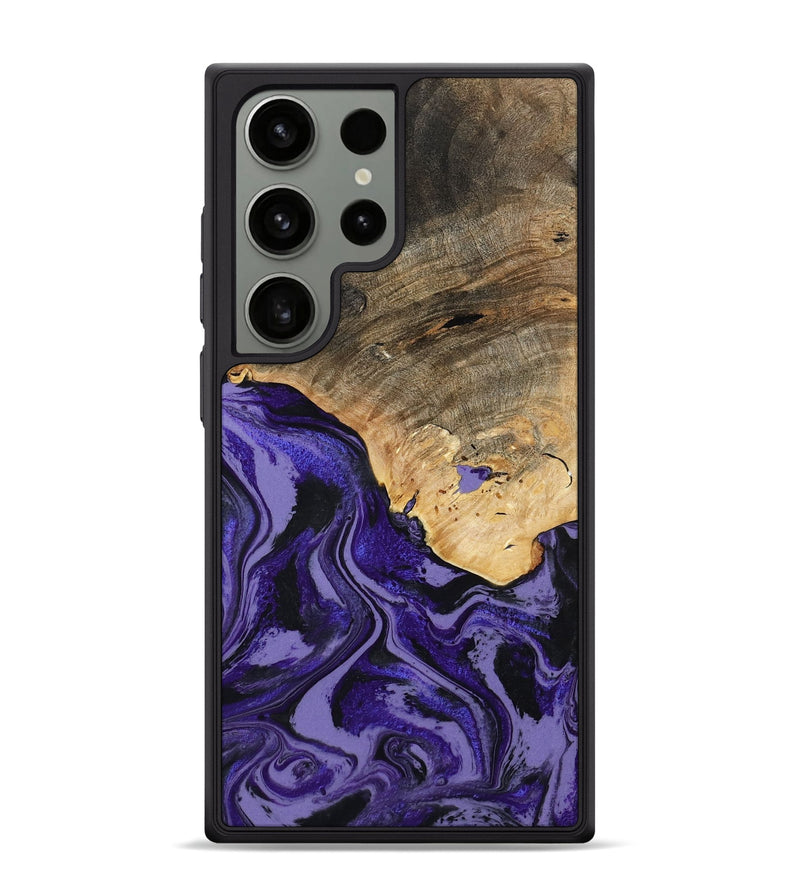 Galaxy S24 Ultra Wood Phone Case - Leona (Purple, 801893)