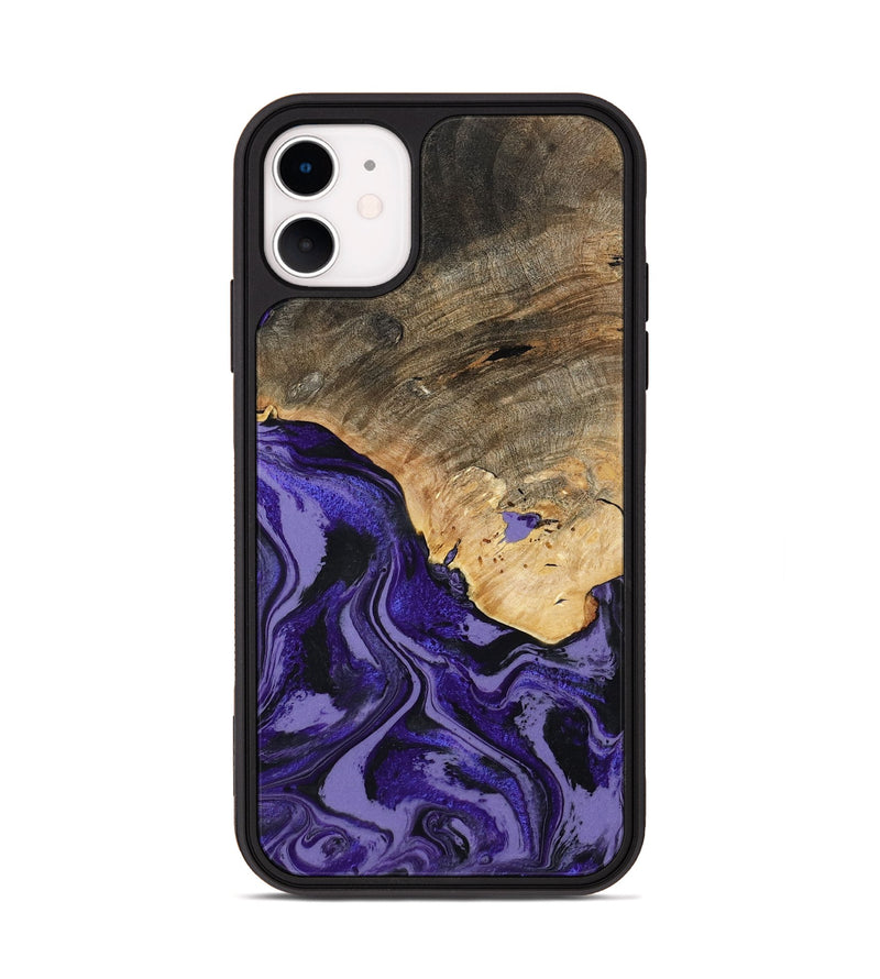 iPhone 11 Wood Phone Case - Leona (Purple, 801893)