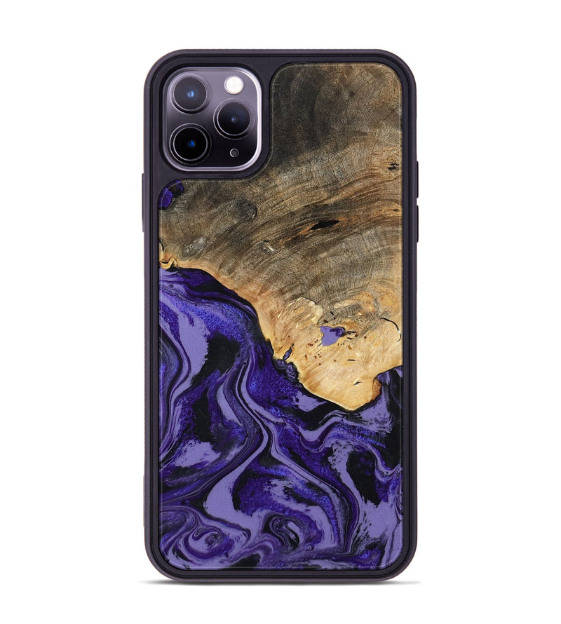 iPhone 11 Pro Max Wood Phone Case - Leona (Purple, 801893)