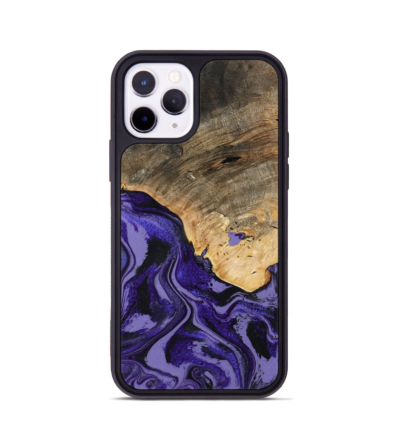 iPhone 11 Pro Wood Phone Case - Leona (Purple, 801893)