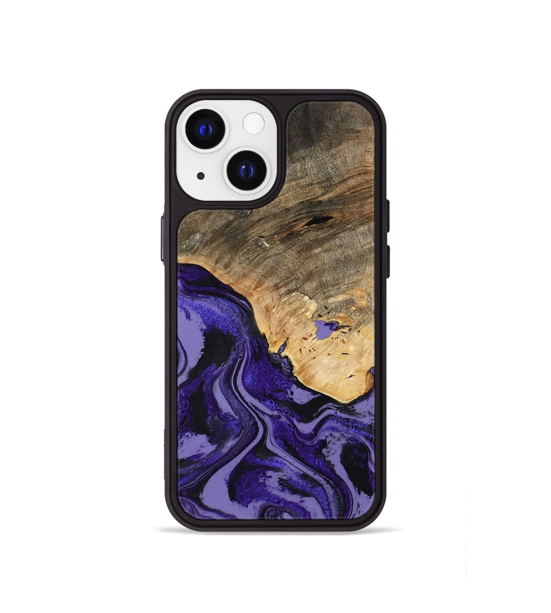 iPhone 13 mini Wood Phone Case - Leona (Purple, 801893)