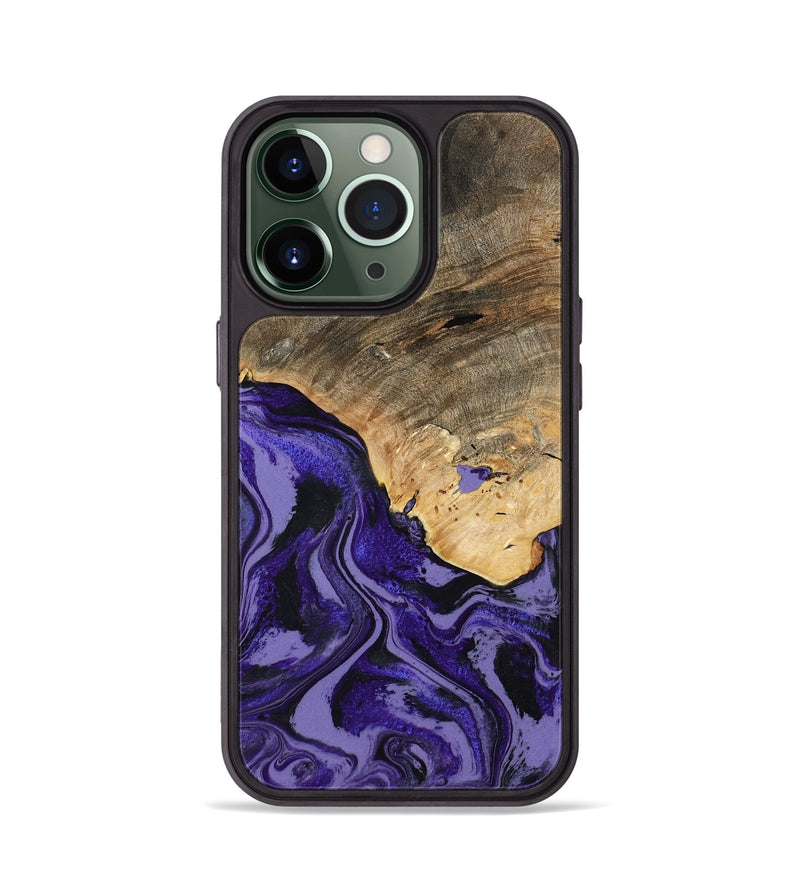 iPhone 13 Pro Wood Phone Case - Leona (Purple, 801893)