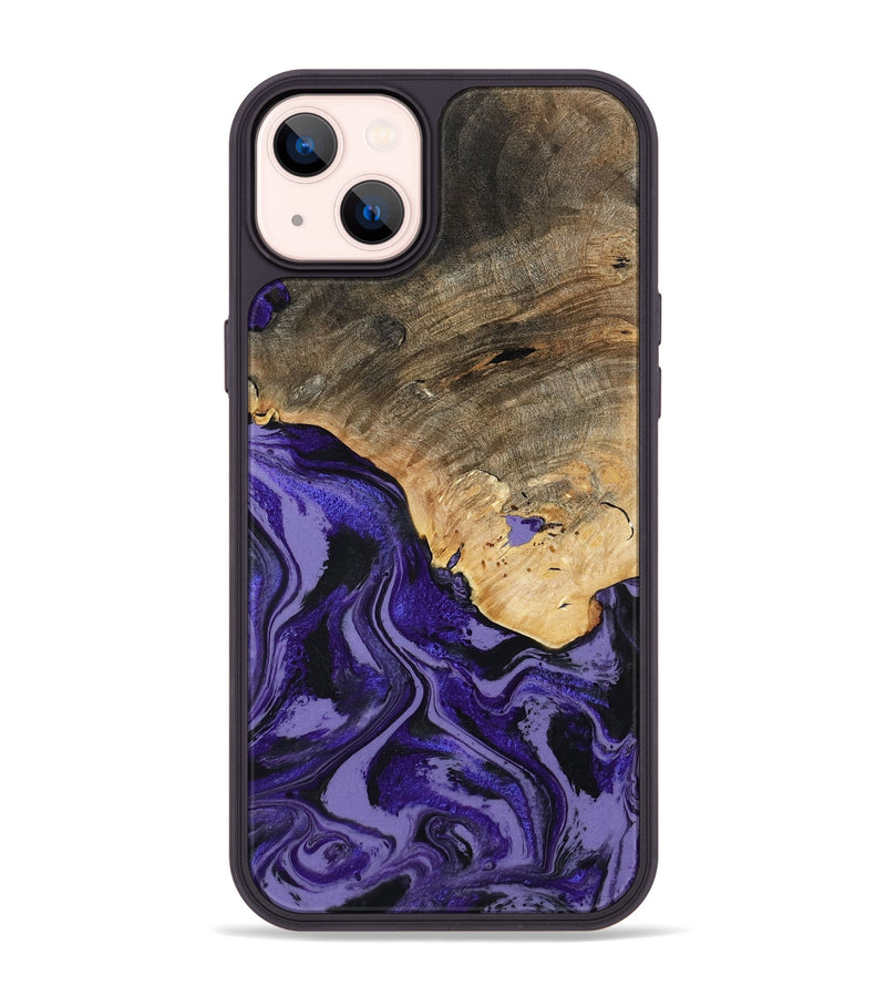 iPhone 14 Plus Wood Phone Case - Leona (Purple, 801893)
