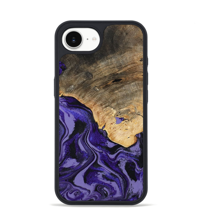 iPhone 16e Wood Phone Case - Leona (Purple, 801893)