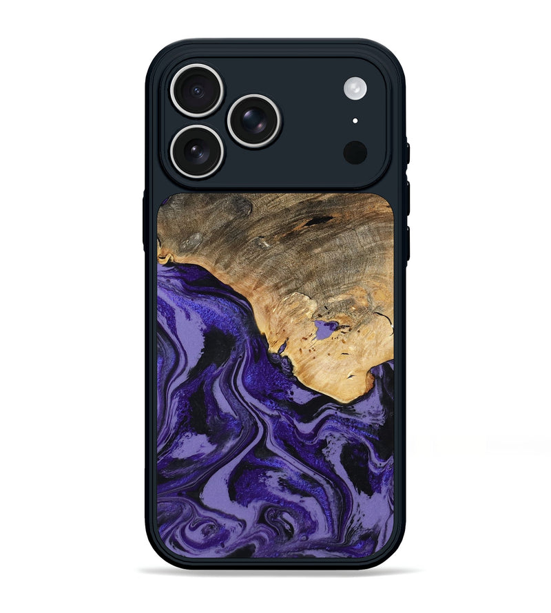 iPhone 17 Pro Max Wood Phone Case - Leona (Purple, 801893)