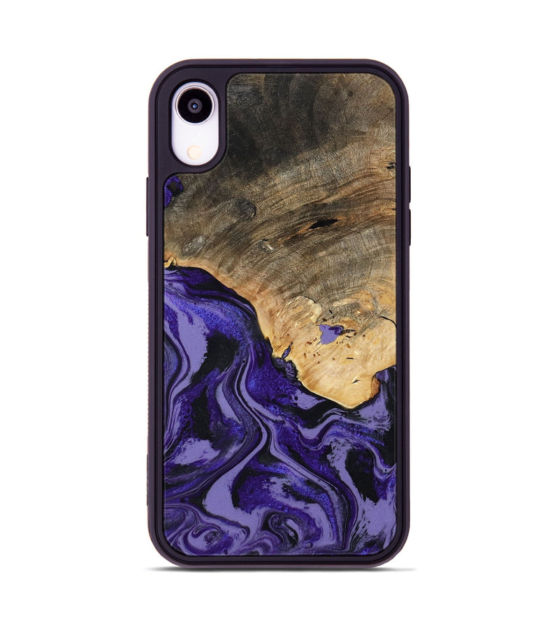 iPhone Xr Wood Phone Case - Leona (Purple, 801893)
