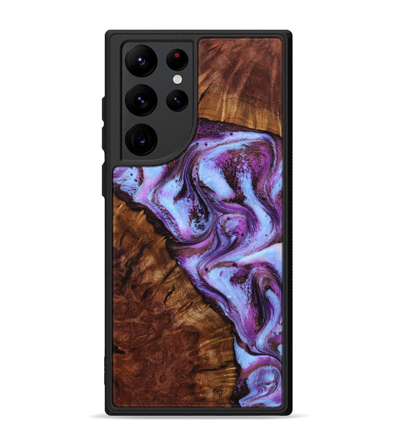 Galaxy S22 Ultra Wood Phone Case - Aryana (Purple, 801894)