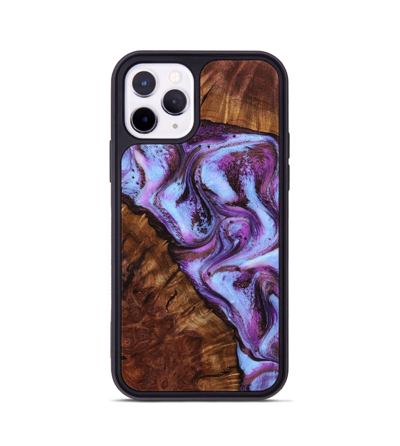 iPhone 11 Pro Wood Phone Case - Aryana (Purple, 801894)