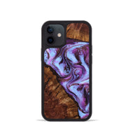 iPhone 12 mini Wood Phone Case - Aryana (Purple, 801894)