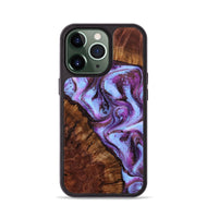 iPhone 13 Pro Wood Phone Case - Aryana (Purple, 801894)