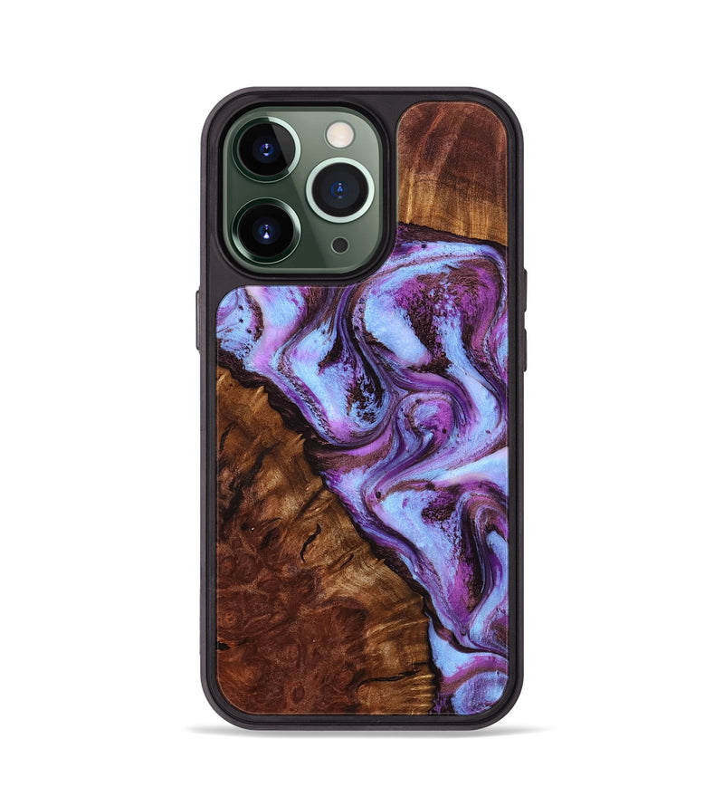 iPhone 13 Pro Wood Phone Case - Aryana (Purple, 801894)