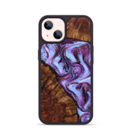 iPhone 14 Wood Phone Case - Aryana (Purple, 801894)