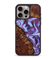 iPhone 15 Pro Max Wood Phone Case - Aryana (Purple, 801894)