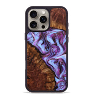iPhone 16 Pro Max Wood Phone Case - Aryana (Purple, 801894)