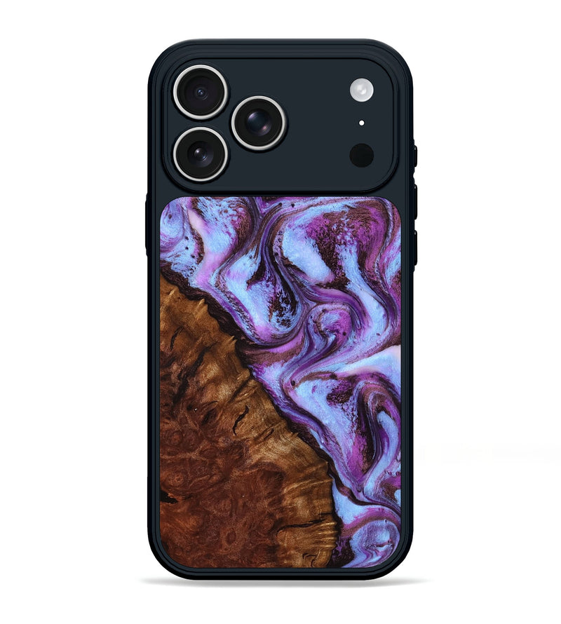iPhone 17 Pro Max Wood Phone Case - Aryana (Purple, 801894)